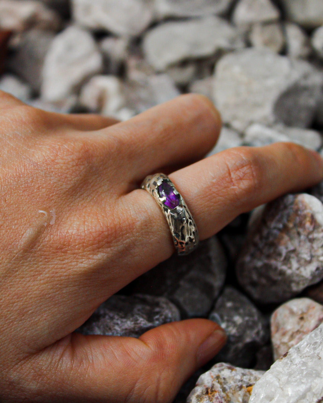 Anillo Amatista Lavanda