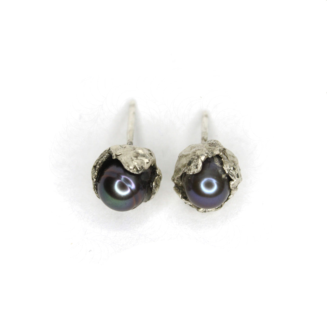 Aretes Perla negra